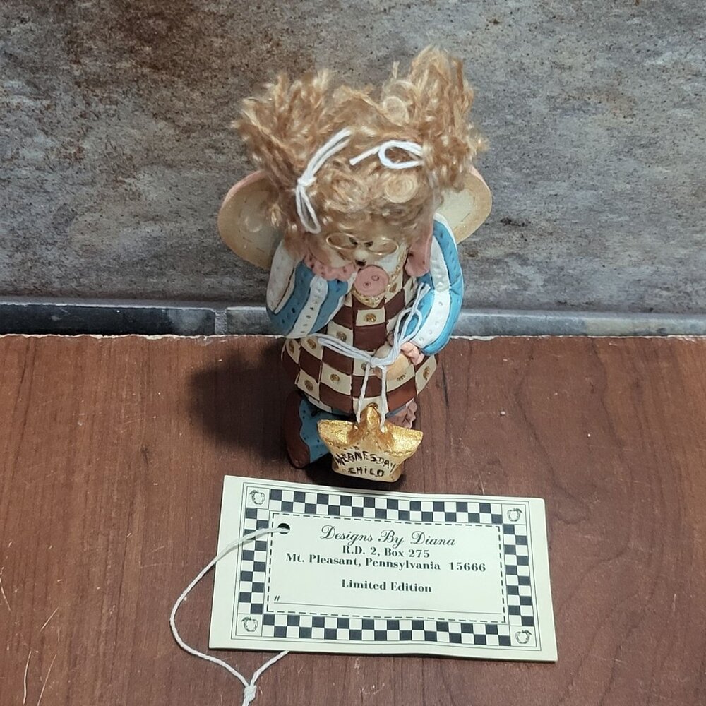 Designs by Diana Wednesday Child Angel 2174 Figurine 1991 Collectable Sculpture